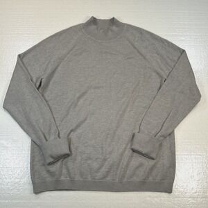 Lululemon Sweater Women's Sz 12 Soft Shine Heathered Silver Drop Antique Silver